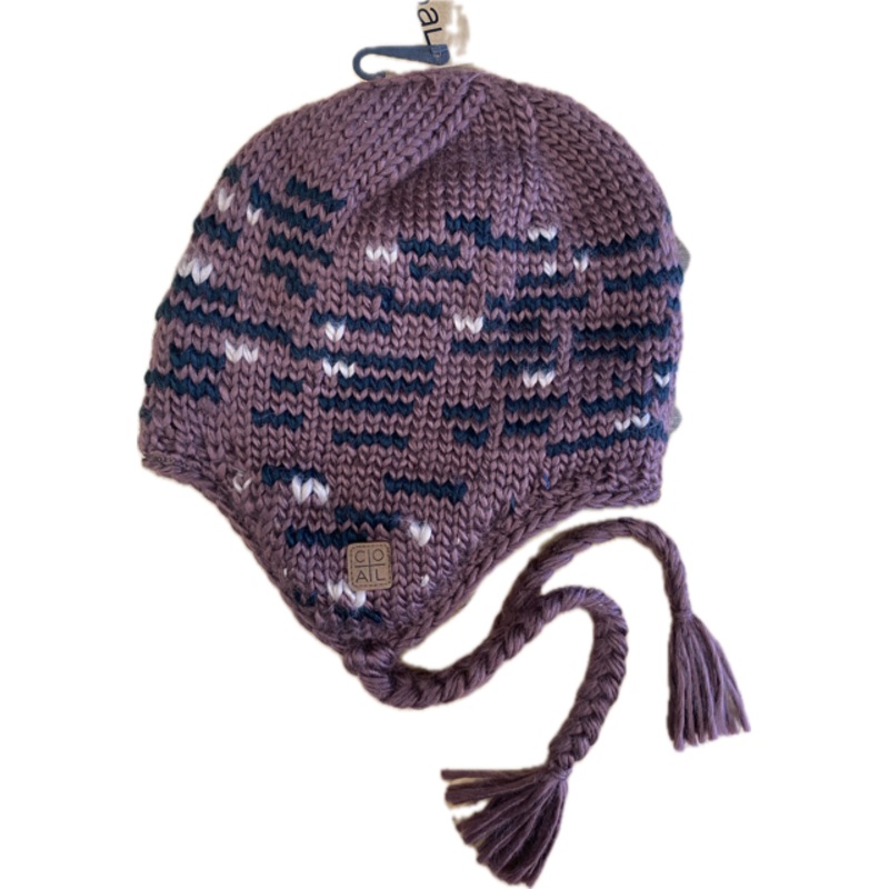 Coal Dori Earflap Beanie – Burgundy Multi Burgundy Multi