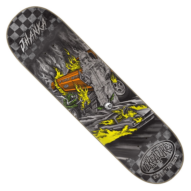 Creature Skateboards Jhanka Gonzalez Crash and Burn VX Deck Multicolor 8.375 x 32 WB:14.5