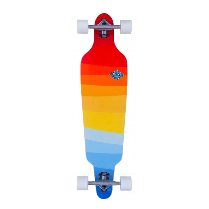 D Street Drop Through Horizon Longboard 37″ – Multi
