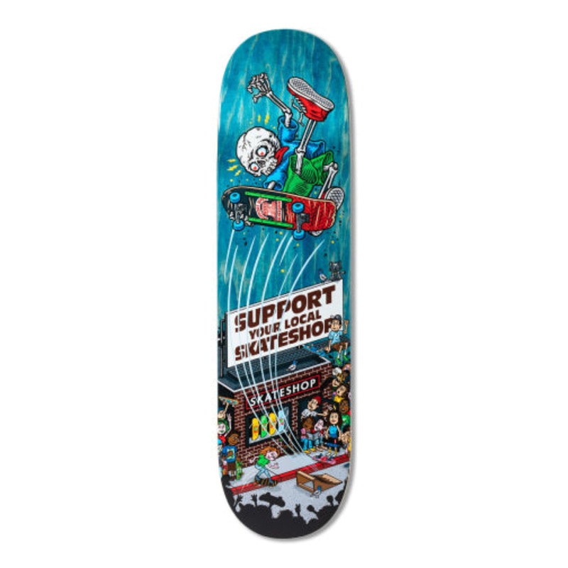 DLX SSD25 Shopkeeper Skateboard Deck 8.25″ 8.25″ Green Veneer
