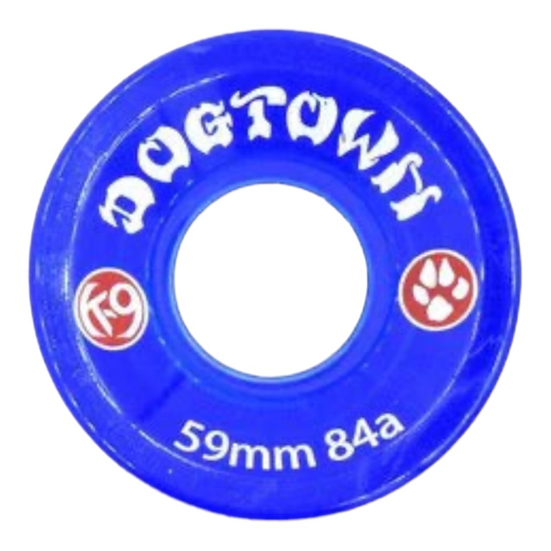 DogTown K-9 Premium Cruiser Wheels – 59mm x 84a – Clear Blue 59mm
