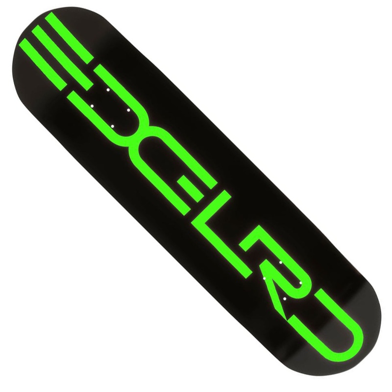 Edglrd Team Deck Black/ Green 8.25 x 31.79 WB:14.12