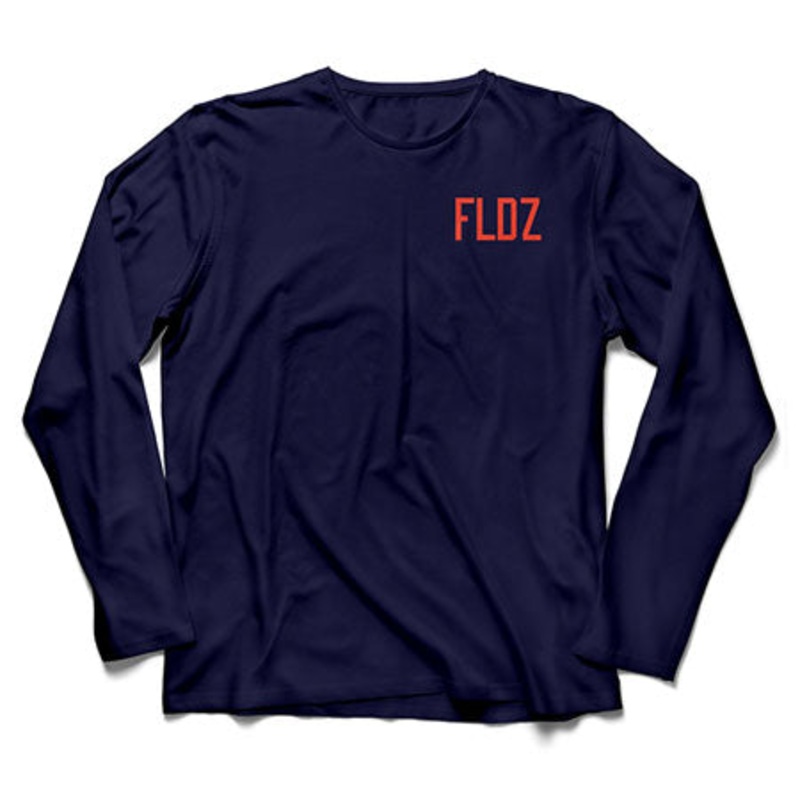 Florida Daze Gator Badge Long Sleeve T Shirt Navy Large