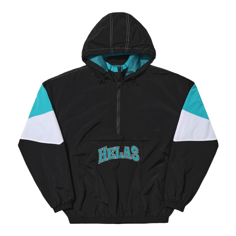 HELAS REQUINS QUARTER ZIP JACKET // BLACK S