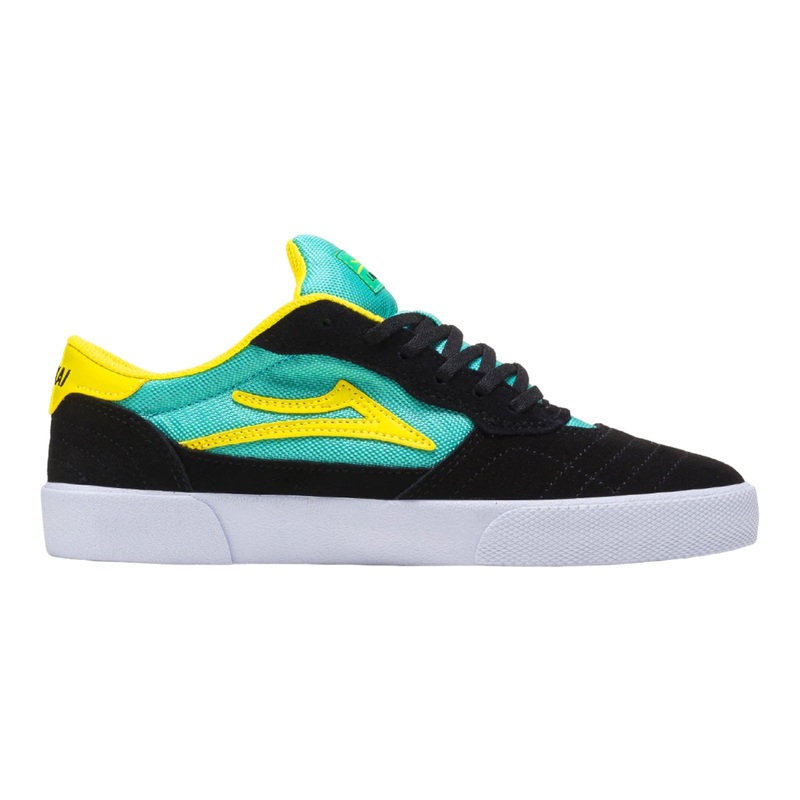 LAKAI CAMBRIDGE BLACK/TEAL SUEDE 9