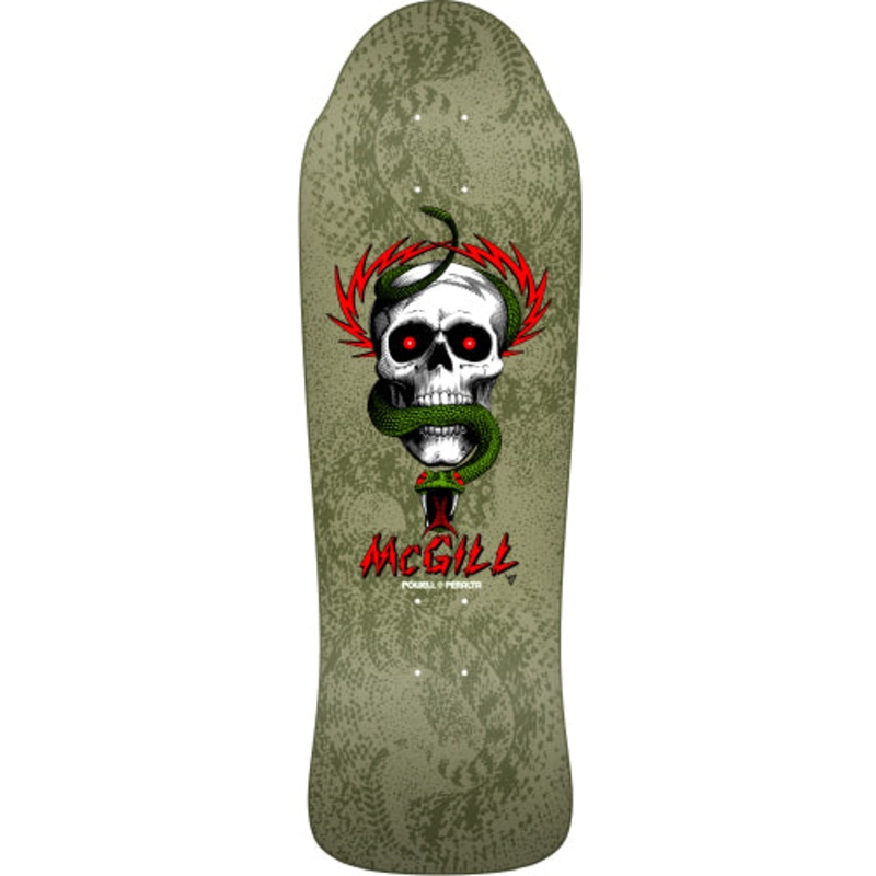 LIMITED Powell Peralta Bones Brigade Series 13 MIKE MCGILL Skull & Snake Green Deck 9.9″