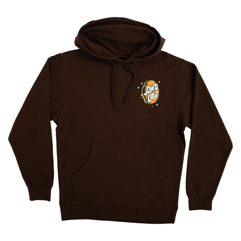 Lucky Day Womens Santa Cruz Hoodie Brown XS