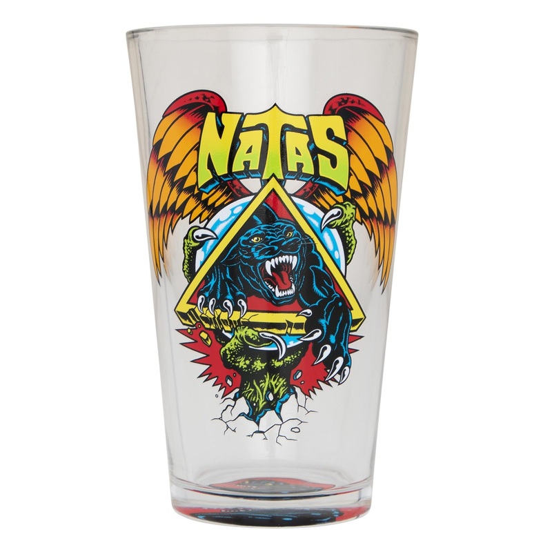 Natas SC Panther 16oz Santa Cruz Pint Glass Black/Green OS