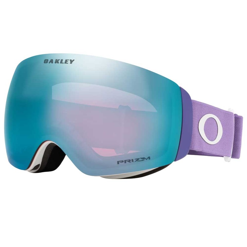 Oakley Flight Deck M Snow Goggles – 2025 Matte Lilac with Prizm Snow Sapphire Iridium Lenses Matte Lilac Blue