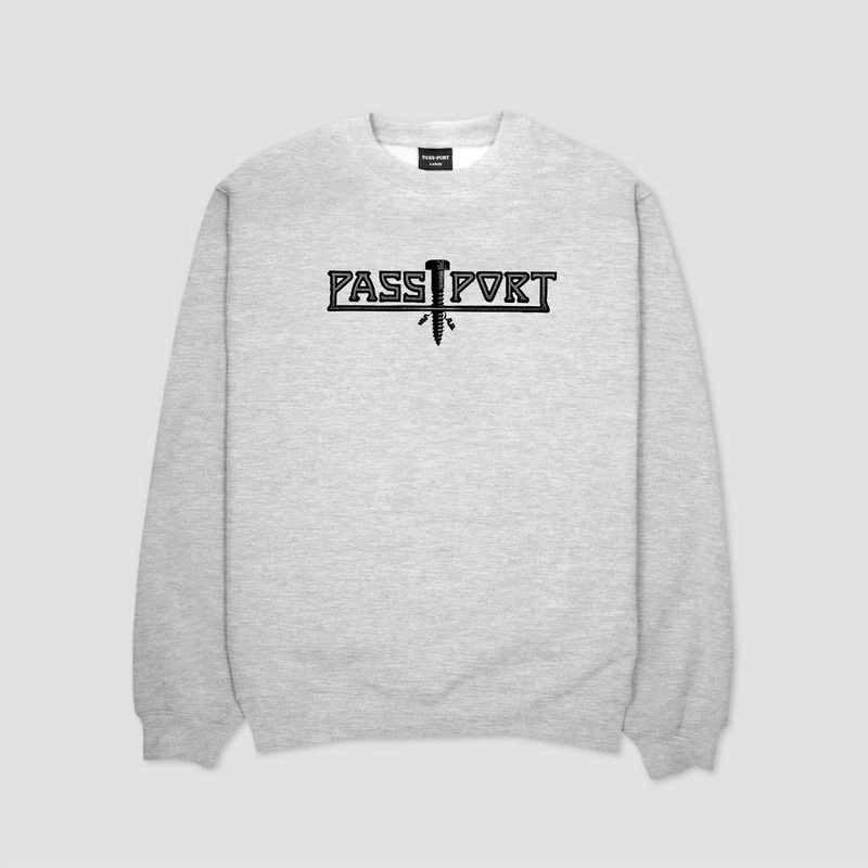 PassPort Screwed Sweater Ash Medium