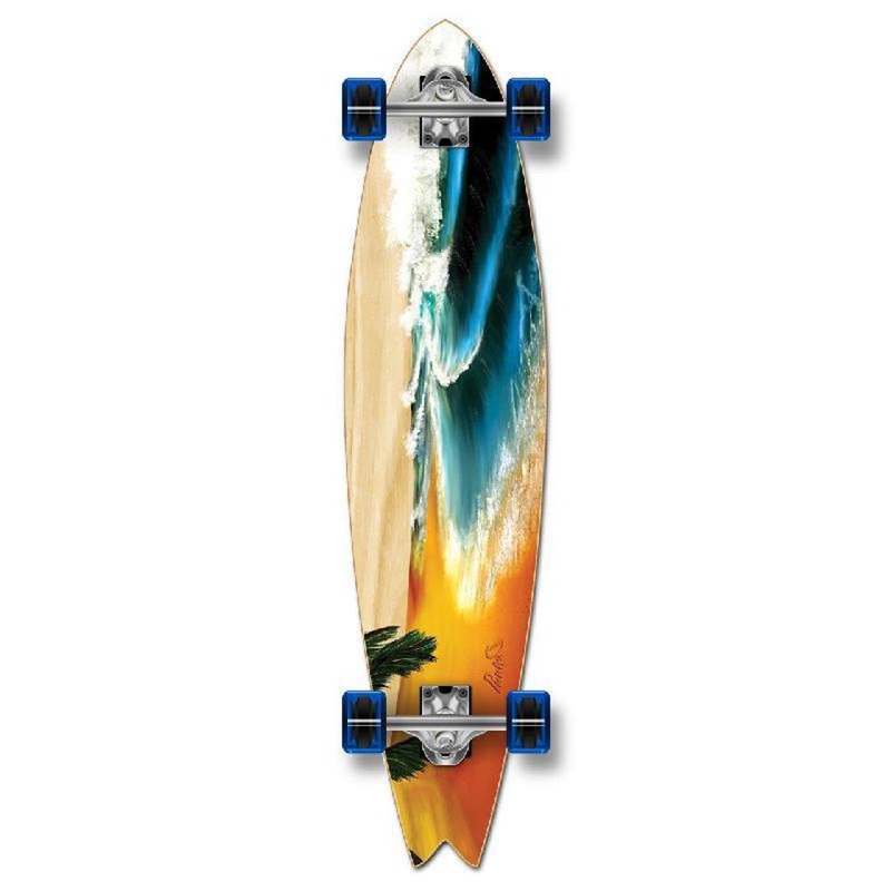 Punked Fishtail Beach Longboard Complete