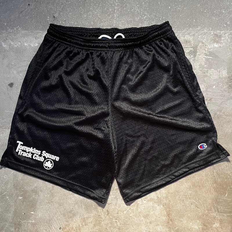 Quartersnacks – Track Club Mesh Gym Shorts – Black Small