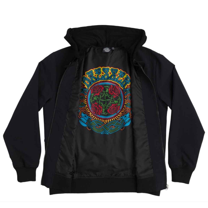 Santa Cruz “Dressen Roses Dot” Bomber Jacket Medium