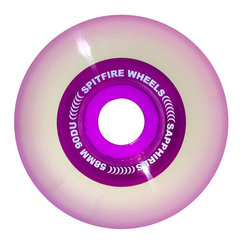 Spitfire – 58mm – 90DU Sapphire Radial Wheels  – Purple 58mm
