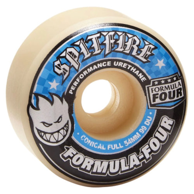 Spitfire F4 Conical Full Wheels Natural/Blue/Black 54MM 99D 54mm