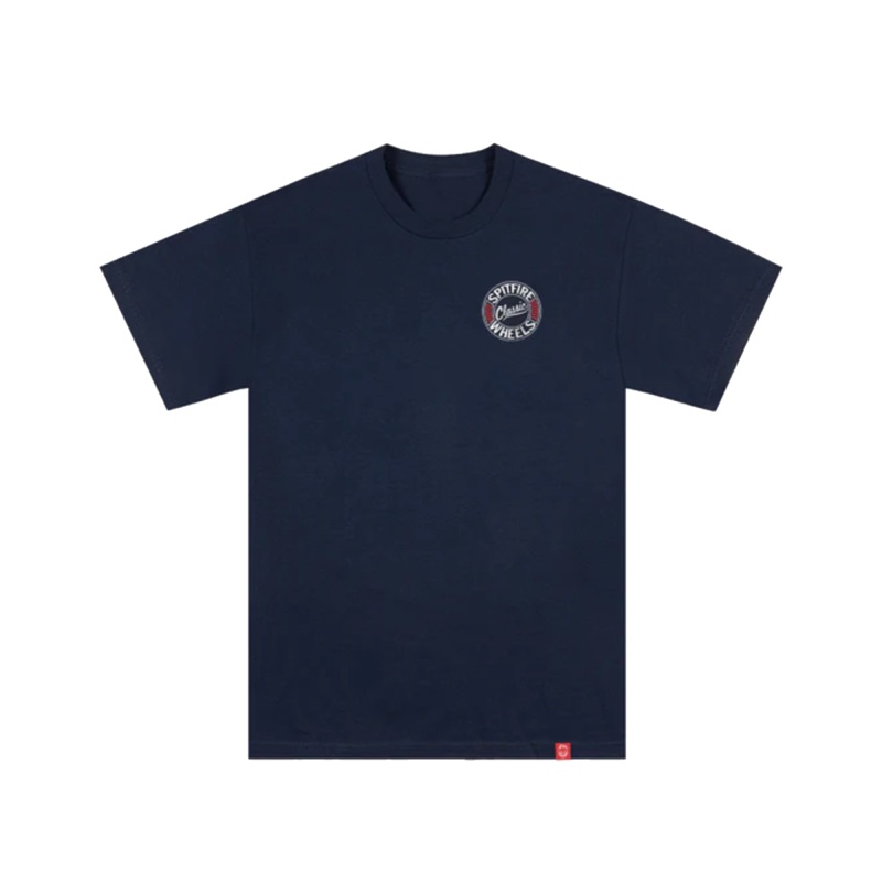 Spitfire Flying Classic Tee – Navy / White / Red Small