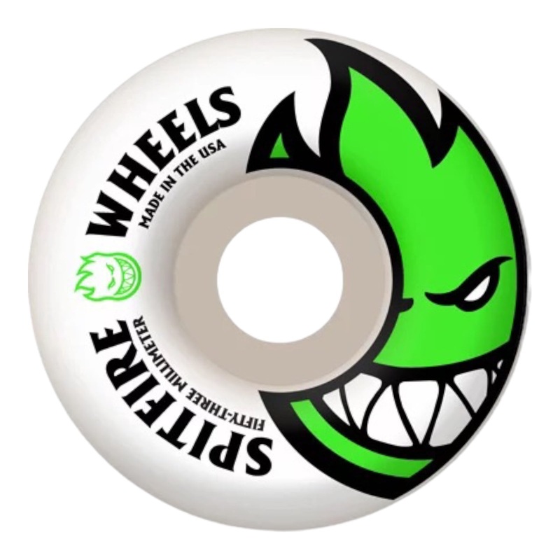 Spitfire Wheels Bighead Green Skateboard Wheels 53mm 99a 53mm