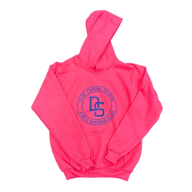 THE DARK SLIDE “DES MOINES” HOODED SWEATSHIRT Youth L Pink