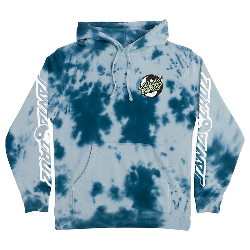 Yin Yang Dot Hooded Heavyweight Sweatshirt Small