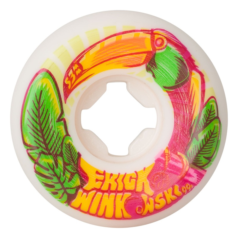 53mm Winkowski Tropics Elite Mini Combo 99a OJ Skateboard Wheels White 53mm