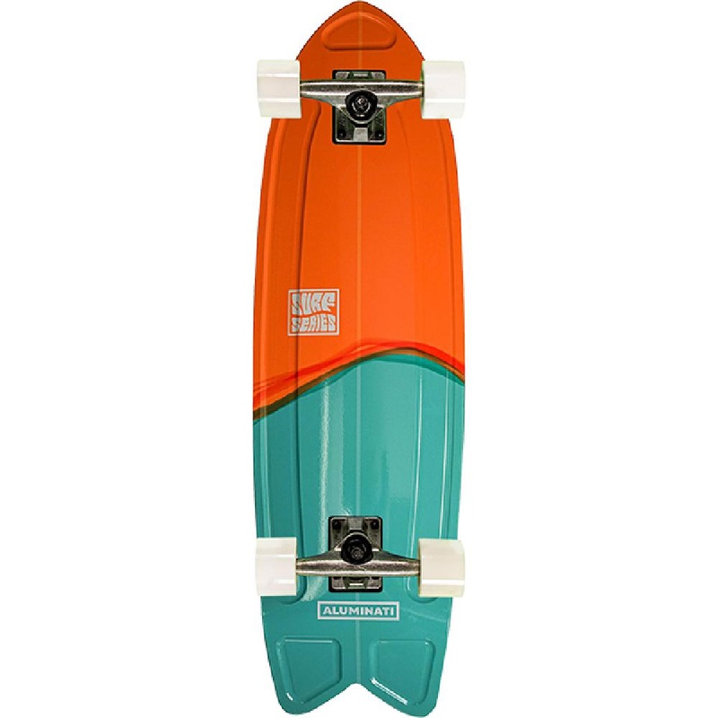 Aluminati The Split Fish Tail 28″ Cruiser Longboard Complete Complete