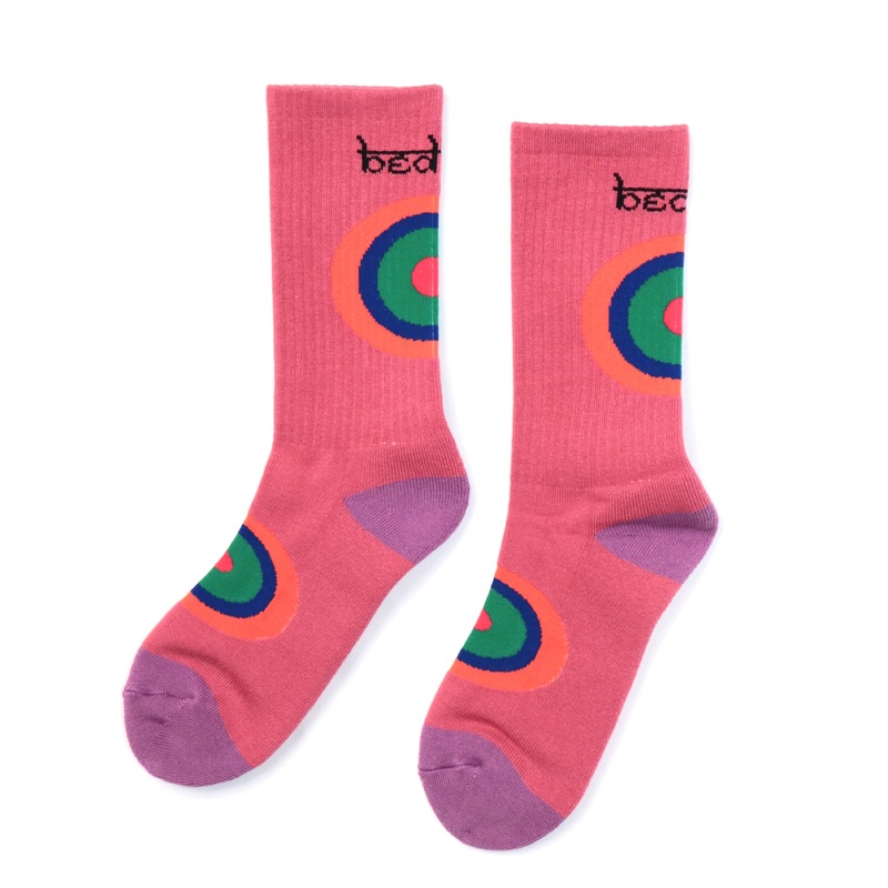 Bedlam Circle Socks Raspberry