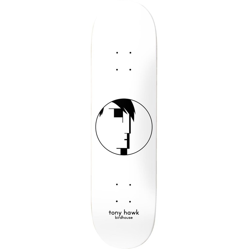 BIRDHOUSE HAWK ENTRIES WHITE 8″ SKATEBOARD DECK