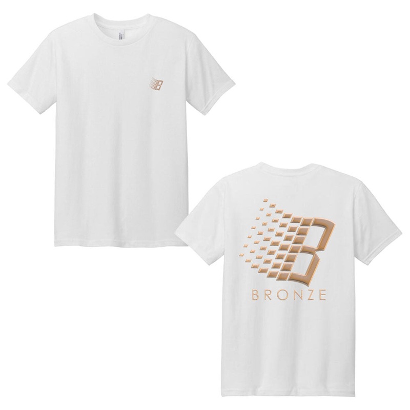 Bronze 56K Tee Balloon Logo White SM