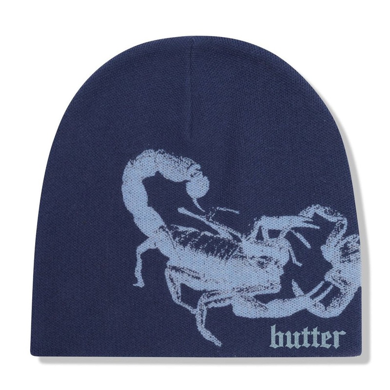 Butter Goods Scorpion Beanie Navy One Size Fits All
