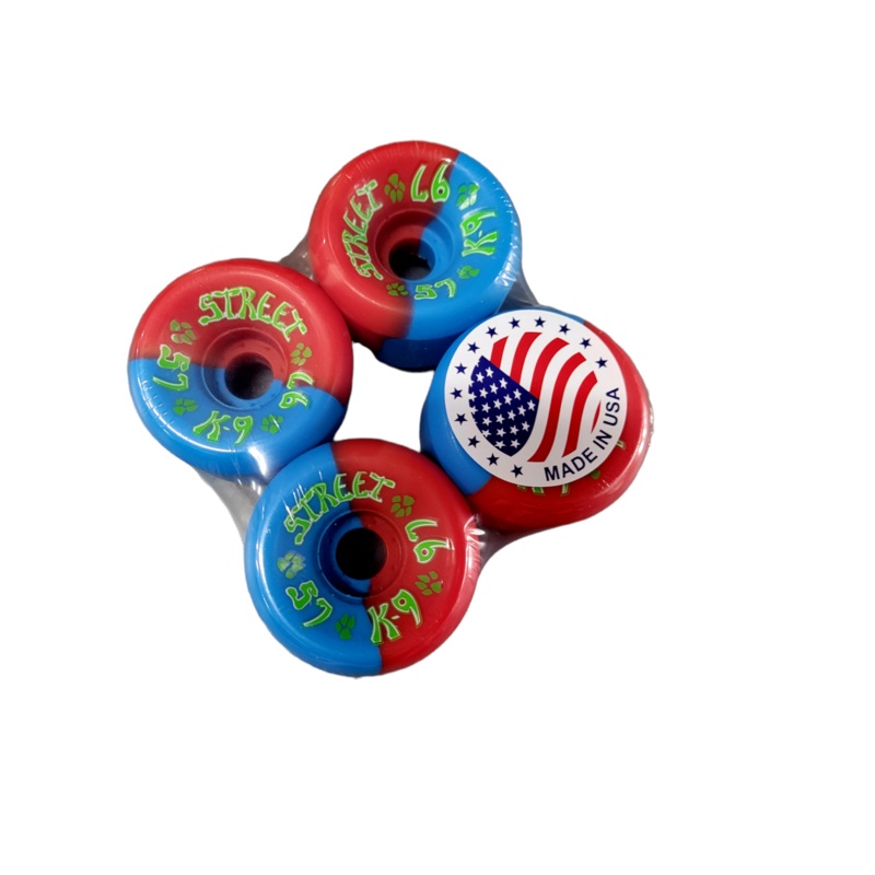 Dogtown K9 Street skateboard wheels 57mm 97a – RED BLUE