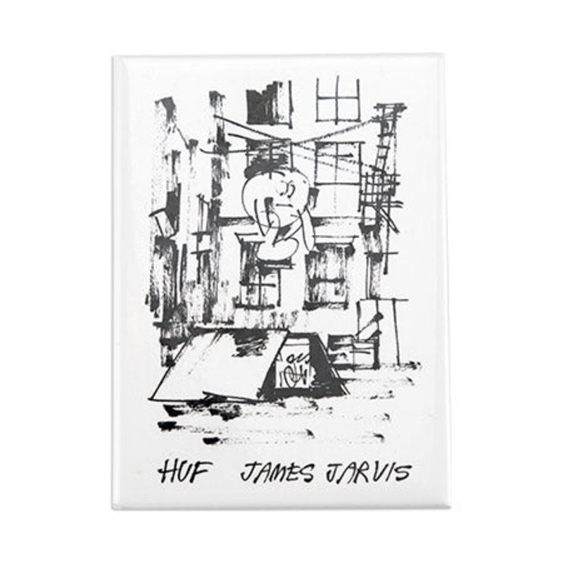 HUF James Jarvis Magnet White One size fits all