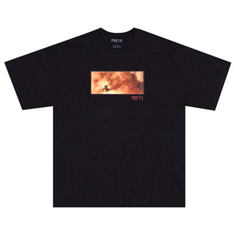 Poets Aces High T Shirt Black Medium