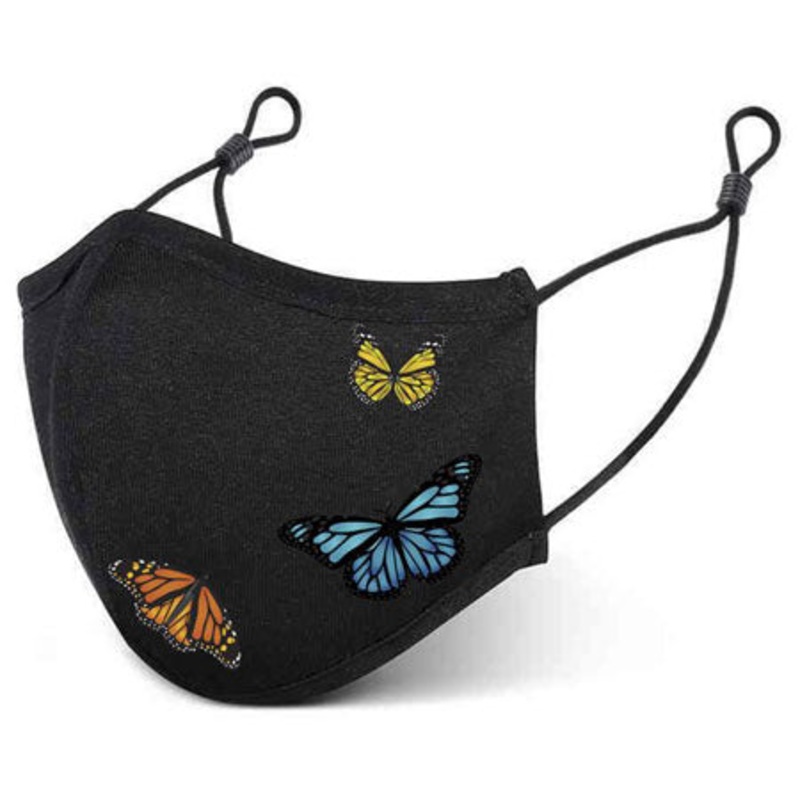 Primitive Skateboarding Butterfly Face Mask Black One size fits all