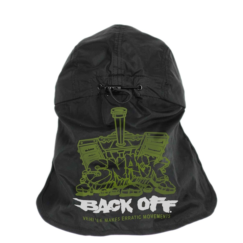 Snack Back Off Neckflap Hat (Black)