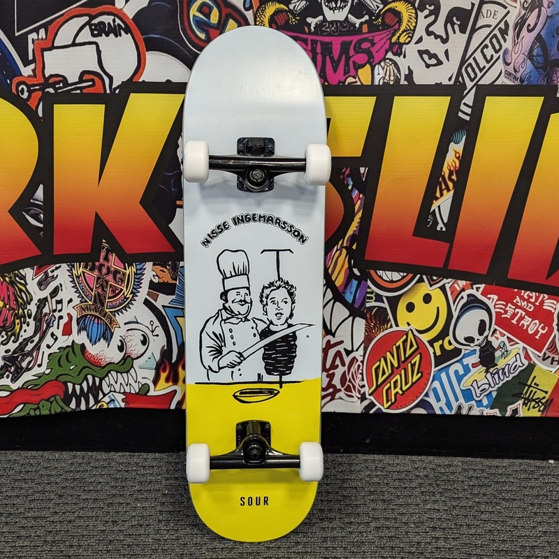 SOUR SOLUTION NISSE “KABAB” 8.125″ COMPLETE SKATEBOARD