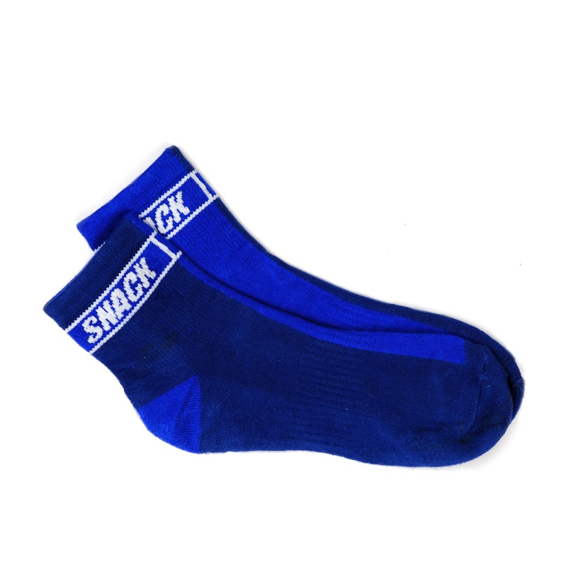 Split Color Sock (Blue/Navy)