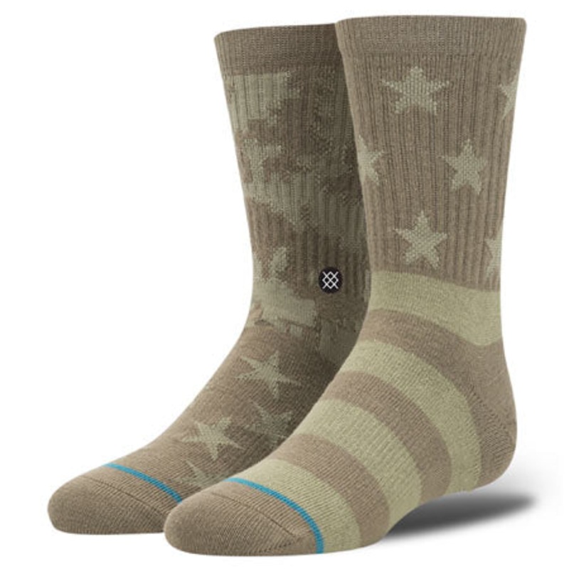 Stance Base Kamp Socks Green Large
