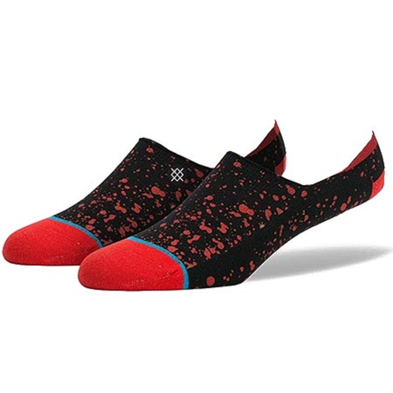Stance Overspray No Show Socks Black Large