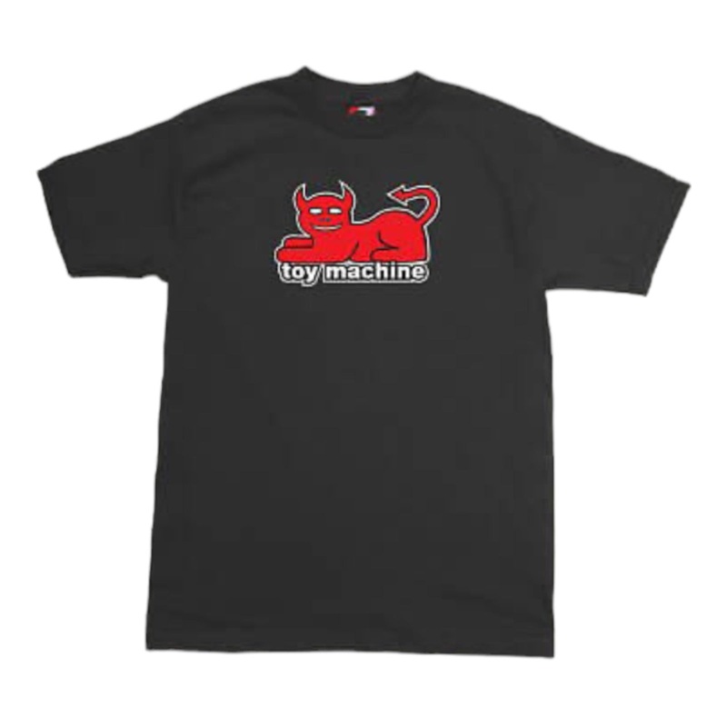 Toy Machine Devil Cat Black T-Shirt S Black
