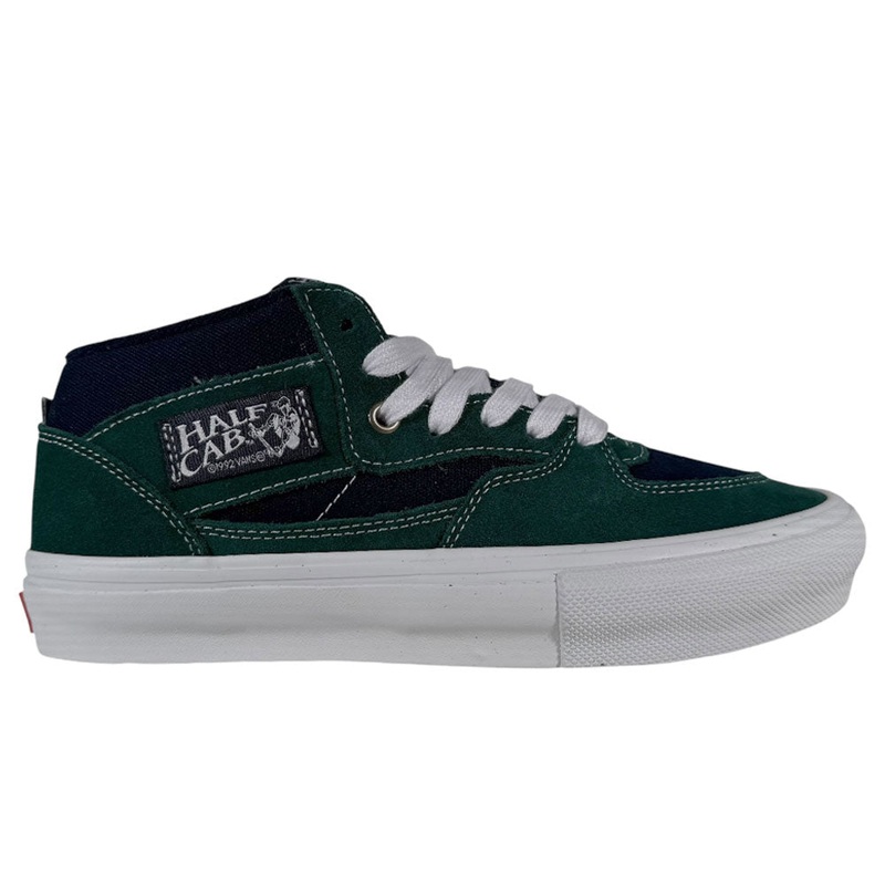 VN0A2Z34BLG Tartan Blue Green Suede Skate Half Cab Vans Shoes 7