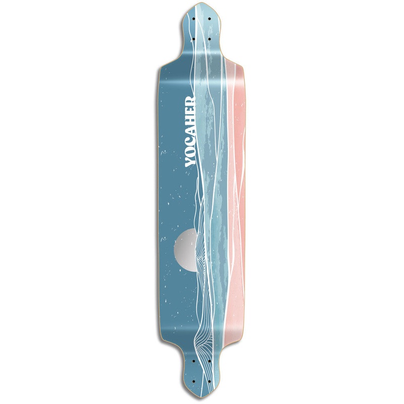 Yocaher Horizon Night 41.25″ Drop Down Longboard Deck