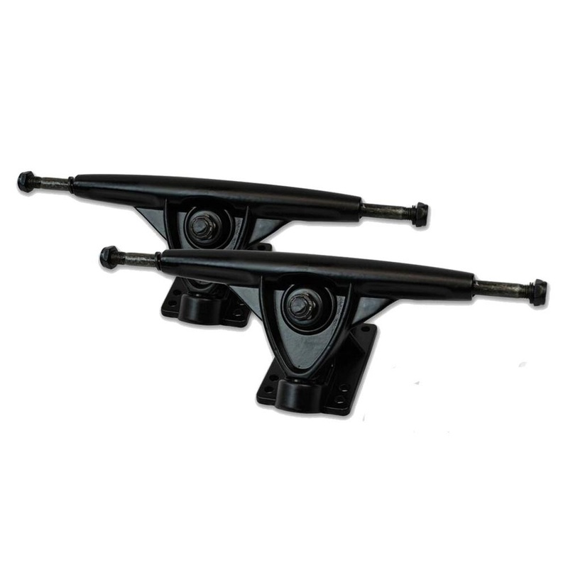180mm Black Reverse Kingpin Longboard Trucks – Set of 2