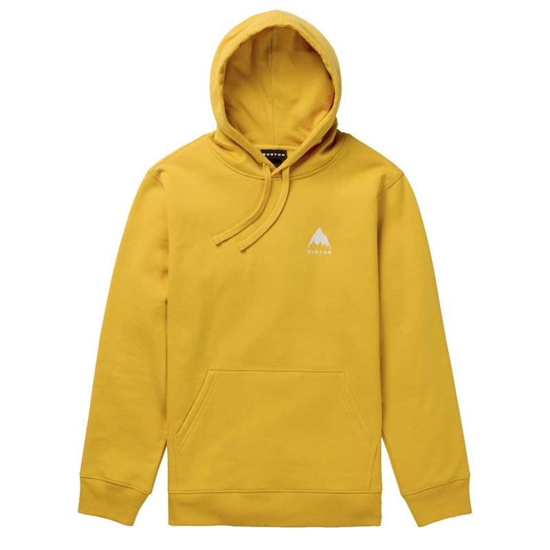 Burton Men’s Mountain Pullover Hoodie 2025 Small Goldenrod