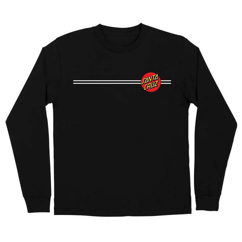 Classic Dot Mens Santa Cruz Longsleeve T-Shirt Burgundy S