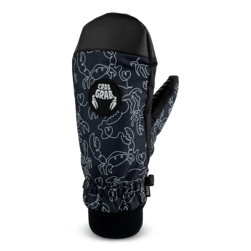 Crab Grab Slush Mitt Crab Doodle Black MD