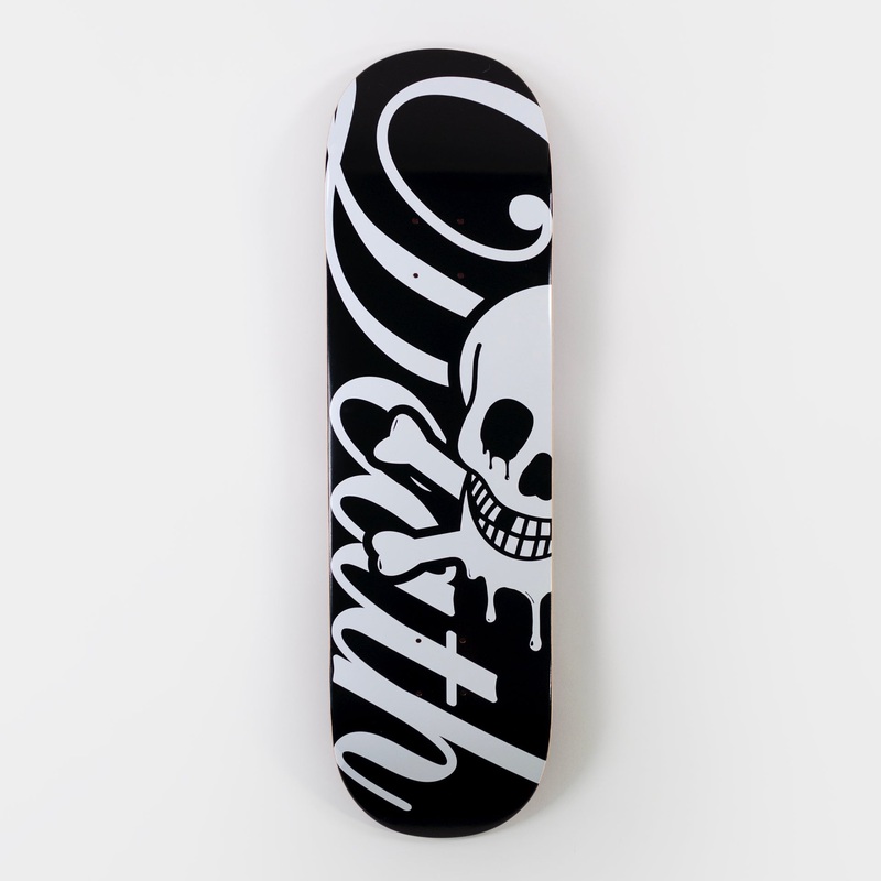 Death 8.25″ Script Popsicle Deck – Black/ White 8.25″