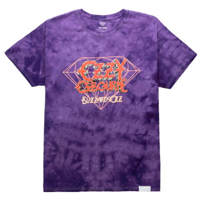 Diamond Diamond x Ozzy Osbourne Mineral Wash T Shirt Purple Large