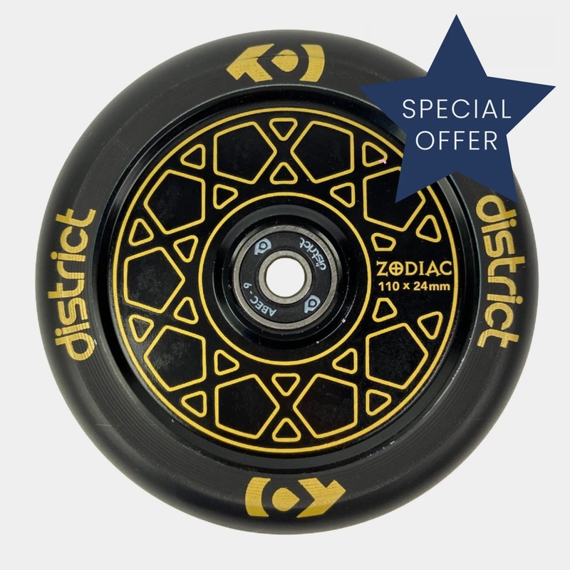 District Zodiac Wheel 110mm – Gold / Black