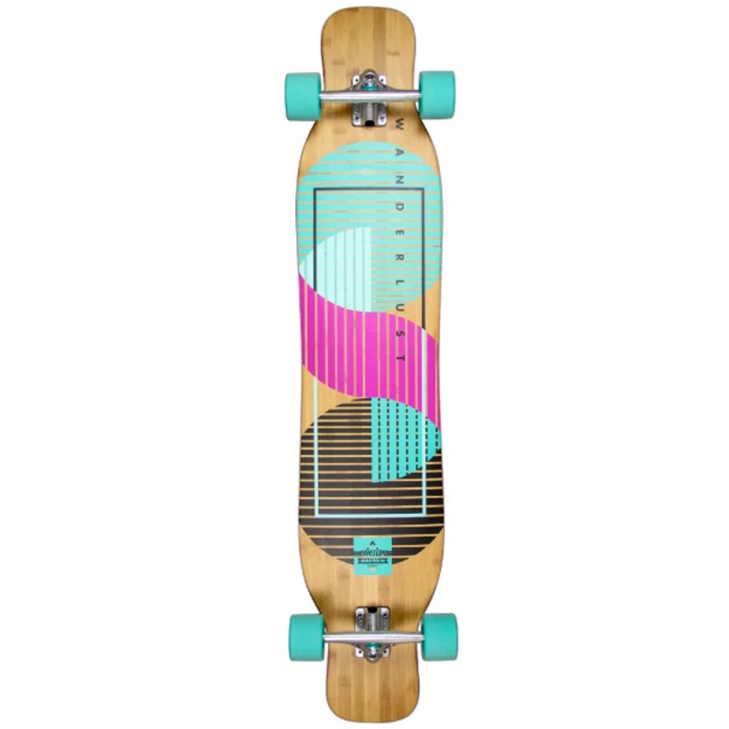 Dusters Wonderlust Longboard Teal Purple Complete 47″ 47 “
