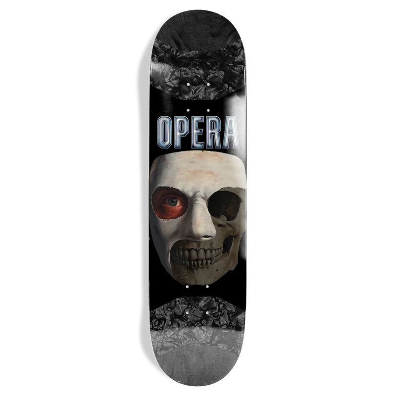 Opera Skull Mask Symmetrical 8.5″ Skateboard Deck